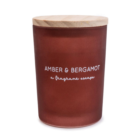 Amber & Bergamot 10.5cm Candle with Lid