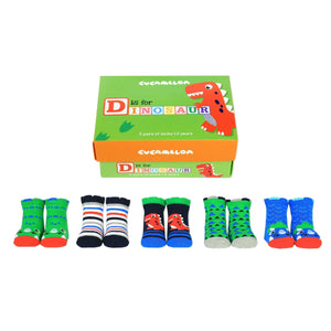 Dippy The Dinosaur Socks Set by United Oddsocks