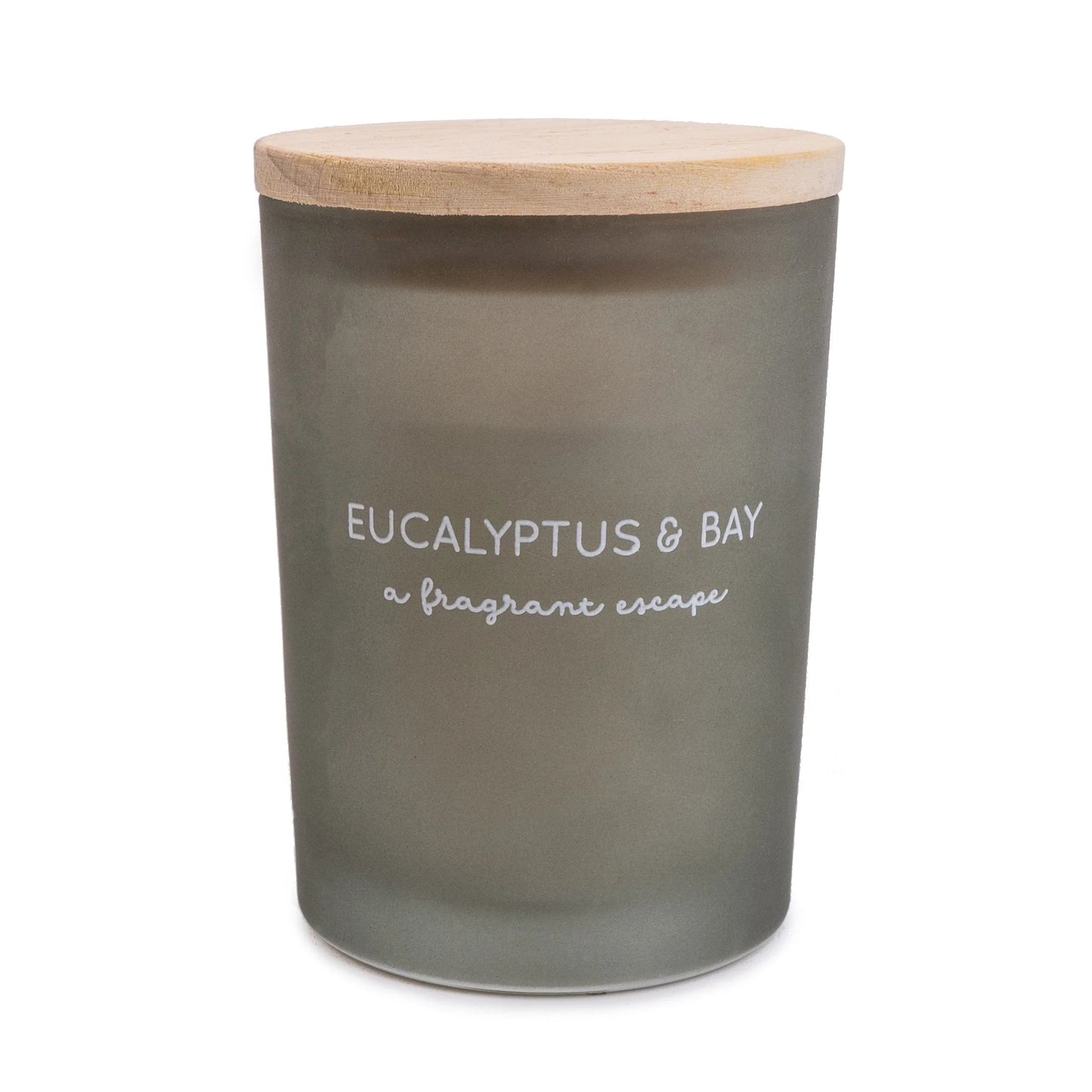 Eucalyptus & Bay 10.5cm candle with lid