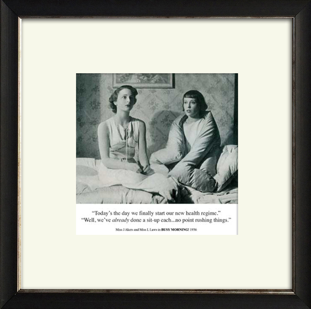 HHJ “Health Regime” Wooden Framed Print