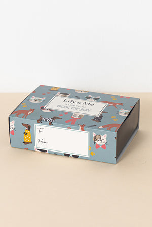 Sheep Themed Bamboo Socks & Keyring Gift Box