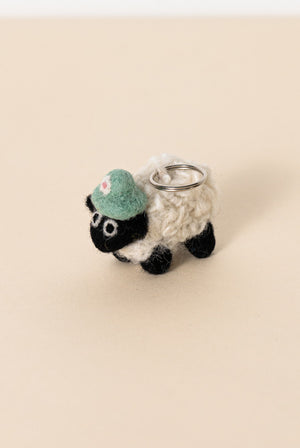 Sheep Themed Bamboo Socks & Keyring Gift Box