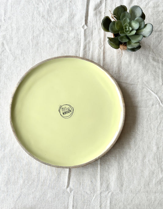 Bamboo 30cm Serving Plate – Lemon Inlay