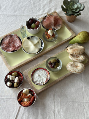 Bamboo Serving Boards with Lemon Inlay