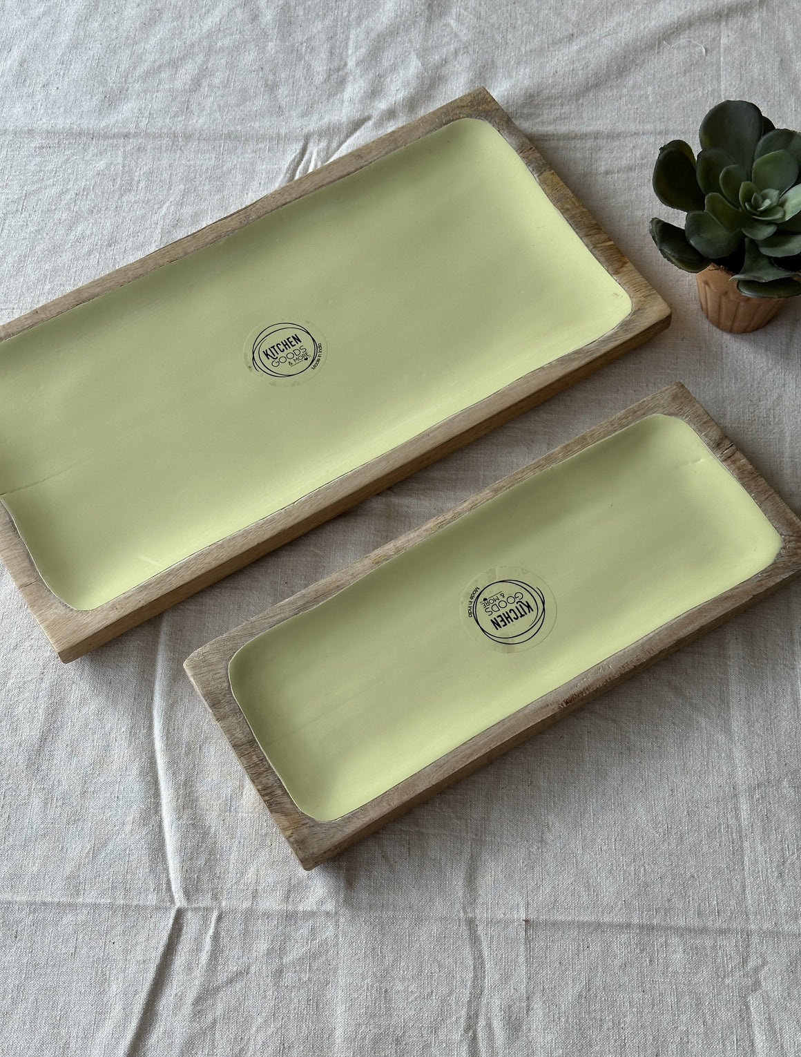 Bamboo Serving Boards with Lemon Inlay