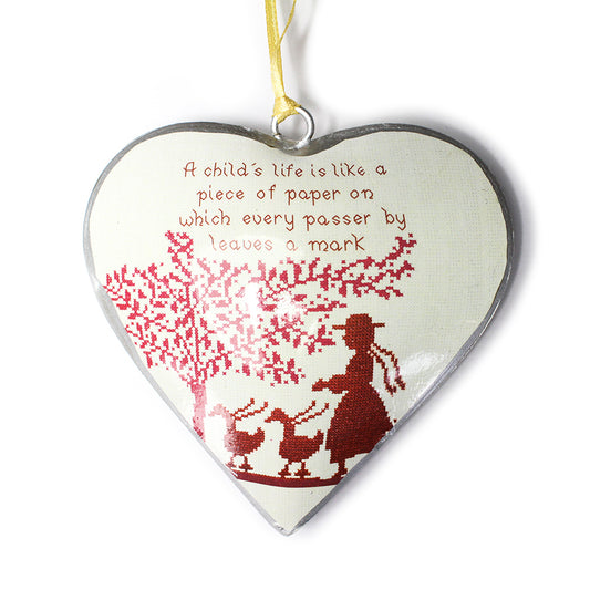 A Child’s Life Heart Christmas Decoration from Tinker Tailor London