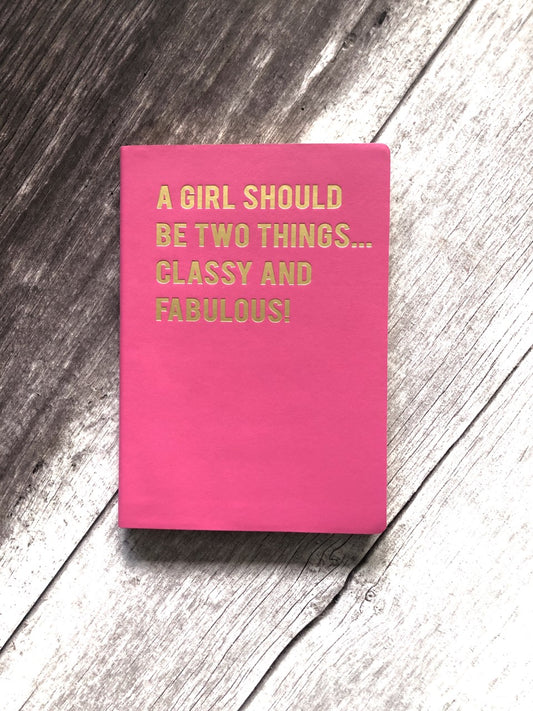 A5 Lined Notebook – A Girl Should Be …. from Cloud Nine