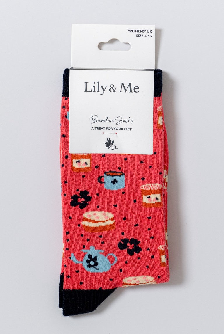 Time for Tea Socks & Keyring Giftbox | Lily & Me