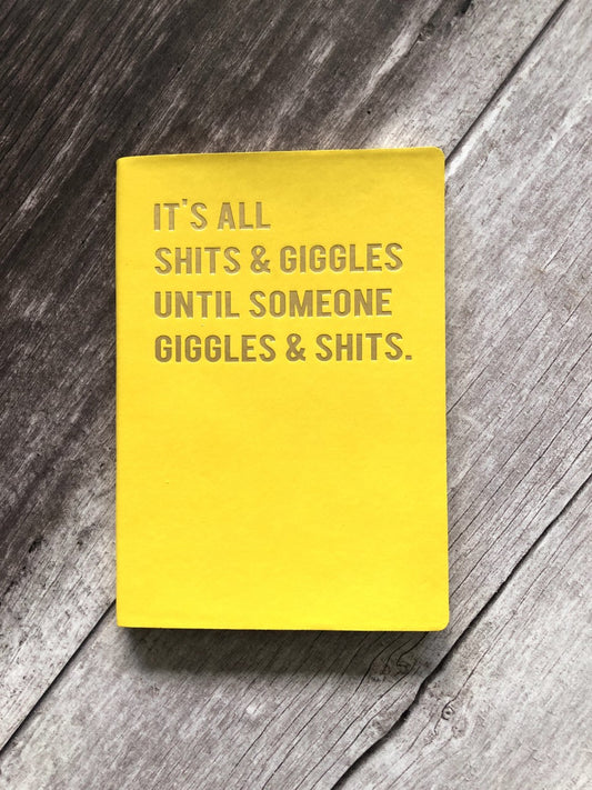 A5 Lined Notebook – It’s All Shits & Giggles ... from Cloud Nine