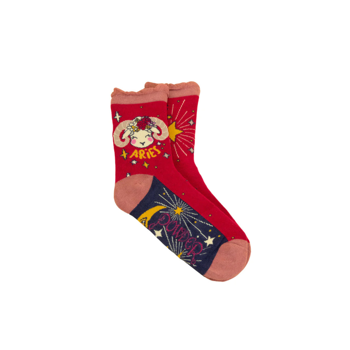 Aries Zodiac Socks from Powder Designs