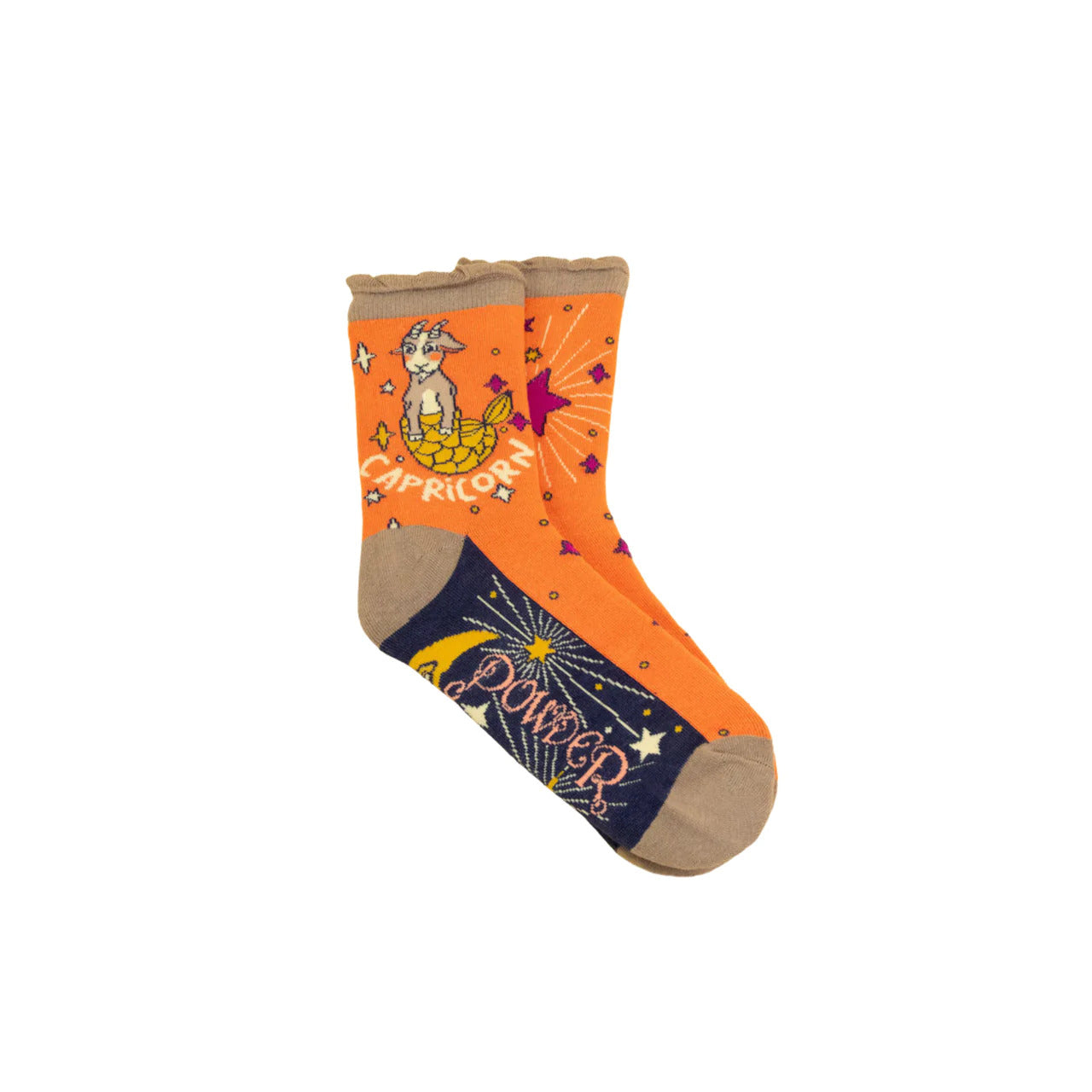 Capricorn Zodiac Socks from Powder Designs