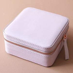 Square Jewellery Case in Lilac Pink from Lisa Angel