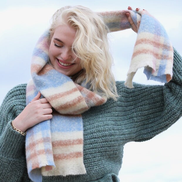 Pastel Tartan Winter Scarf from Lisa Angel