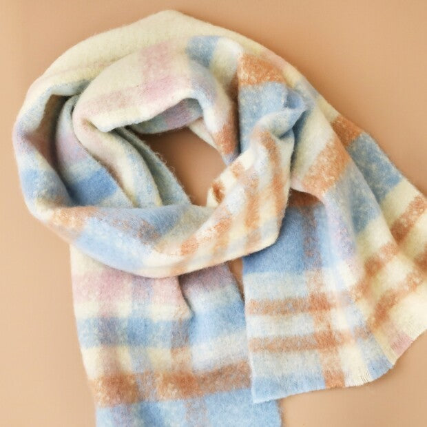 Pastel Tartan Winter Scarf from Lisa Angel