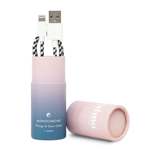 Talmo Charge and Sync Lightning 1 Metre Cable - Monochrome